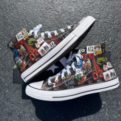 U 2 Band High Top Shoes