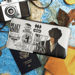 Peaky Blinders Leather Zip Organizer Wallet