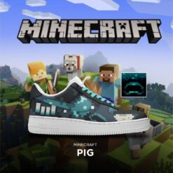 Minecraft Pig Air Force Shoes