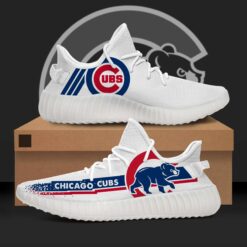 Chicago Cubs White Yeezy Shoes