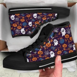 Halloween X Ghost Black High Top Shoes