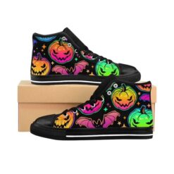 Halloween X Pumpkin Black High Top Shoes