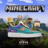 Minecraft Steve Air Force Shoes