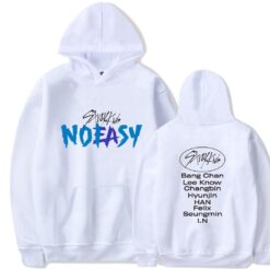 Stray Kids White Hoodie Zip Hoodie