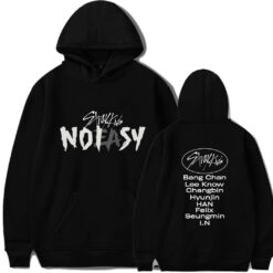 Stray Kids Black Hoodie Zip Hoodie