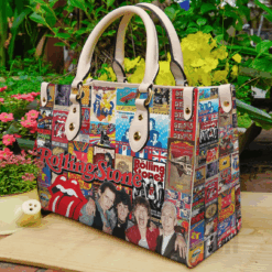 The Rolling Stones Band Lover Leather Handbag