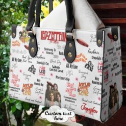 Led Zeppelin 1 Hand Leather Handbag