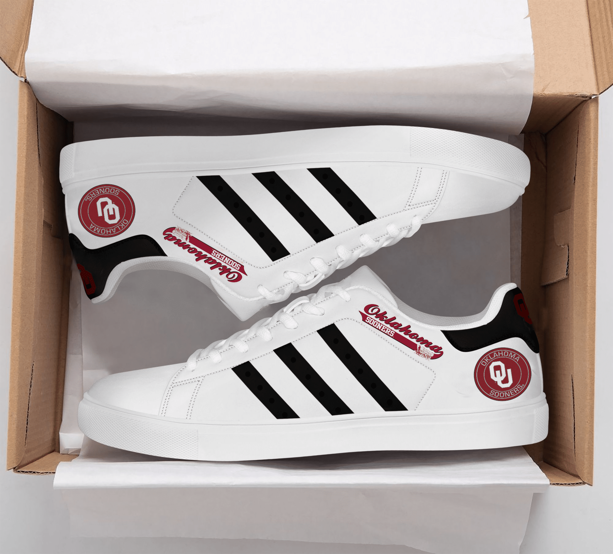 Oklahoma Sooner Stan Smith Shoes