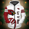 Arizona Cardinals 1 Zip Hoodie 3D