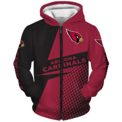 Arizona Cardinals 2 Zip Hoodie 3D